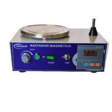Agitador Magnético com Aquecimento da Chapa Até 350°C, Velocidade até 2400 RPM, Capacidade até 4 Litros 110 ou 220 volts